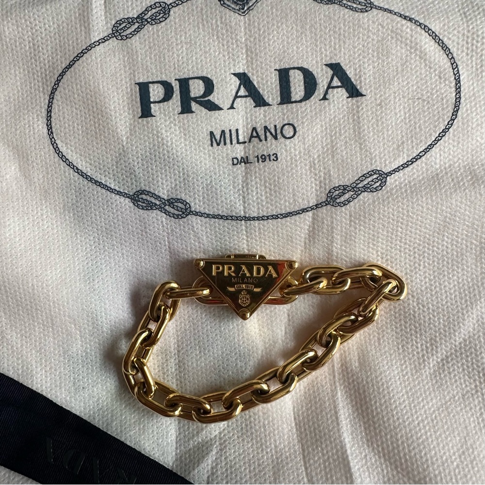 Prada Gold Link Bracelet